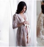 How can you make a maternity gown for a photoshoot?